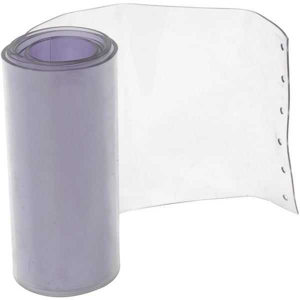 Replacement 12in x 12' Standard Clear Strip for Strip Curtain Doors